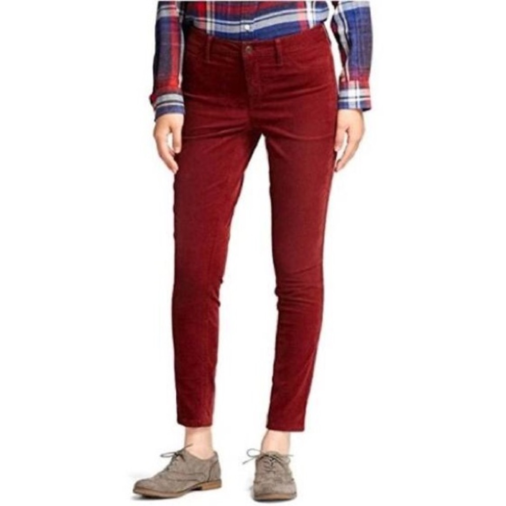 Mid Rise Skinny Corduroys